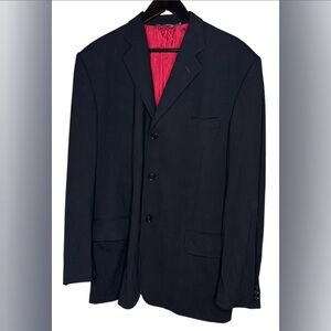 Dolce & Gabbana Men's Black and Red Tuxedo/Blazer/Jacket Made in Italy